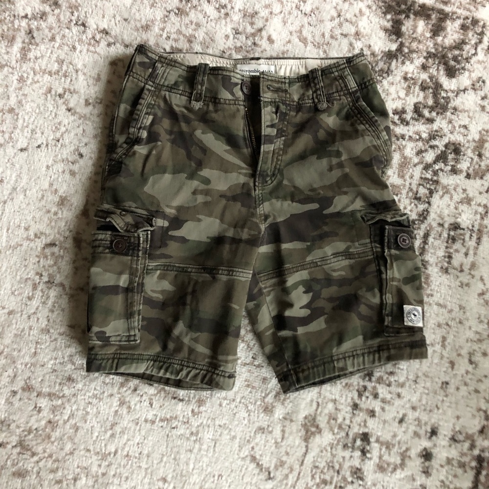 Boys Abercrombie Kids Camo Cargo Shorts